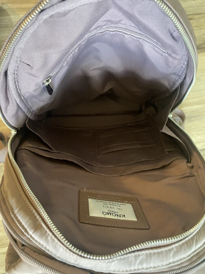 Mochila de trabajo de viaje Knomo London Mini Beaufort - Mocha usada en excelente estado venta al por menor $79 Foto 4 de 4