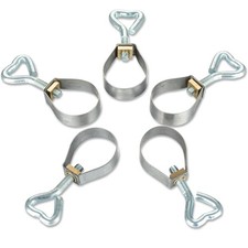 5x Klemmen für Vorzeltstangen Ø25mm Rohrklemmen Rohrschelle Schraubklemme