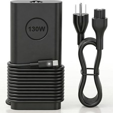 130W USB-C Type-C Laptop Charger Power Adapter for Dell XPS 9575 9500 9510 9520