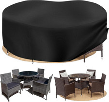 PATIO plus Garden Table Covers round with 420D Oxford Fabric Circular Patio Tabl