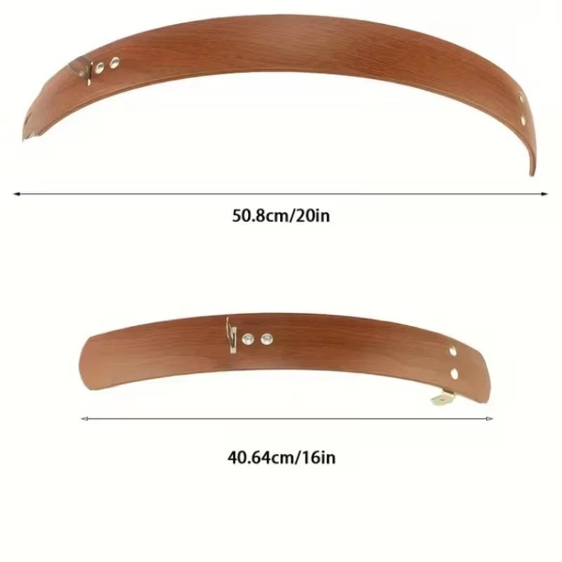 Garde Boue Aspect Bois Marron roue 16" à  20" AV & AR 50mm velo pliant et autres - Photo 2/4