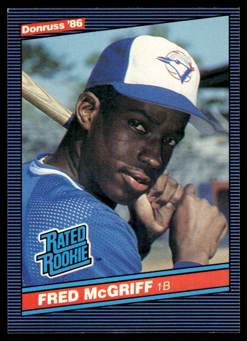 1986 Donruss  ExNm Fred McGriff Rookie Toronto Blue Jays #28