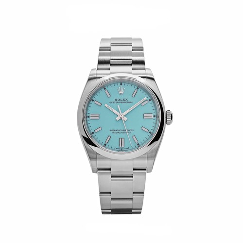 Rolex Oyster Perpetual 36 126000 Stainless Steel Turquoise Dial