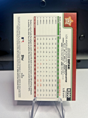2025 Topps Holiday - #H200 Shohei Ohtani Holiday Backs Variation
