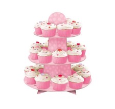 Baby Shower Pink Cupcake Treat Stand 24 Cupcake Holder Party Centerpiece