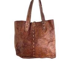 Tasche Shopper Yak Leder 33x29,5x9 cm Boho Ethno Hippie