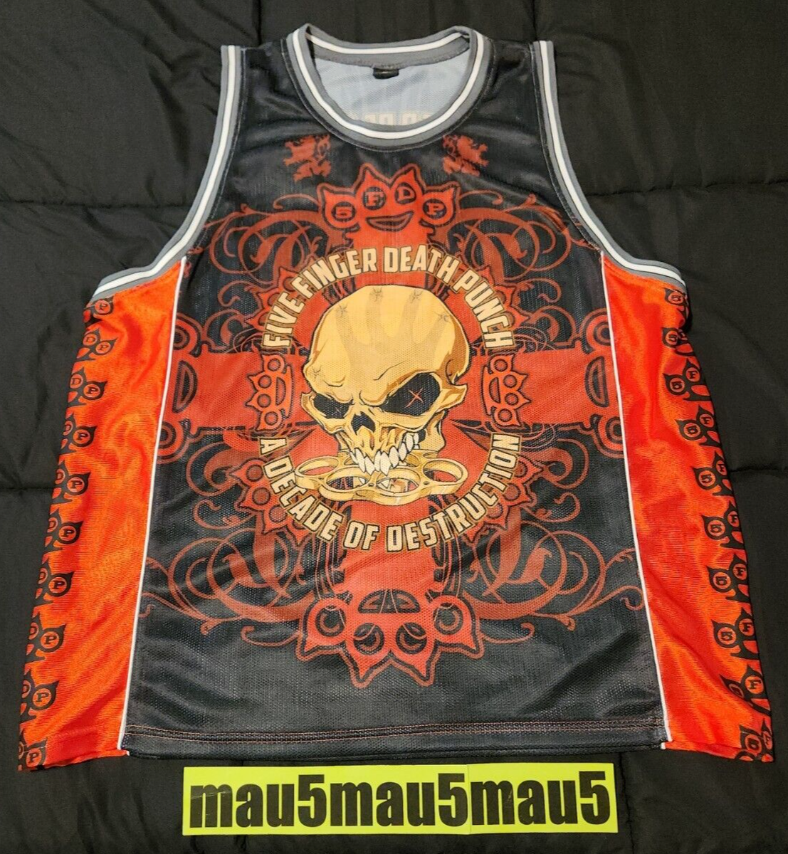Five Finger Death Punch Jersey Shirt 5FDP FFDP 3XL Decade of Destruction  3XLarge