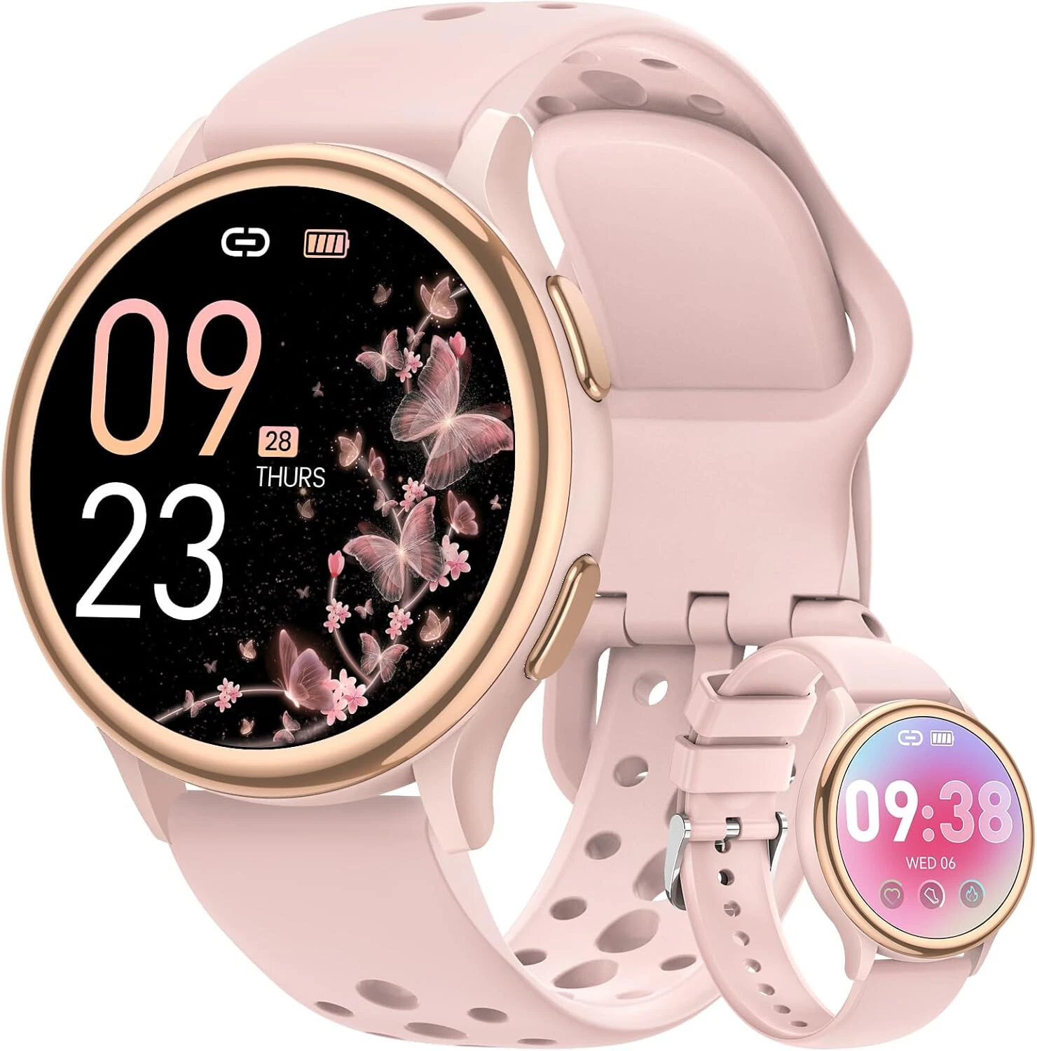 Smart Watch Women with Phone Function Waterproof Elegant Watch for Android IOS