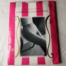 Victoria's Secret Control Top Pantyhose SMALL in CREAM Lasting Luxuries 