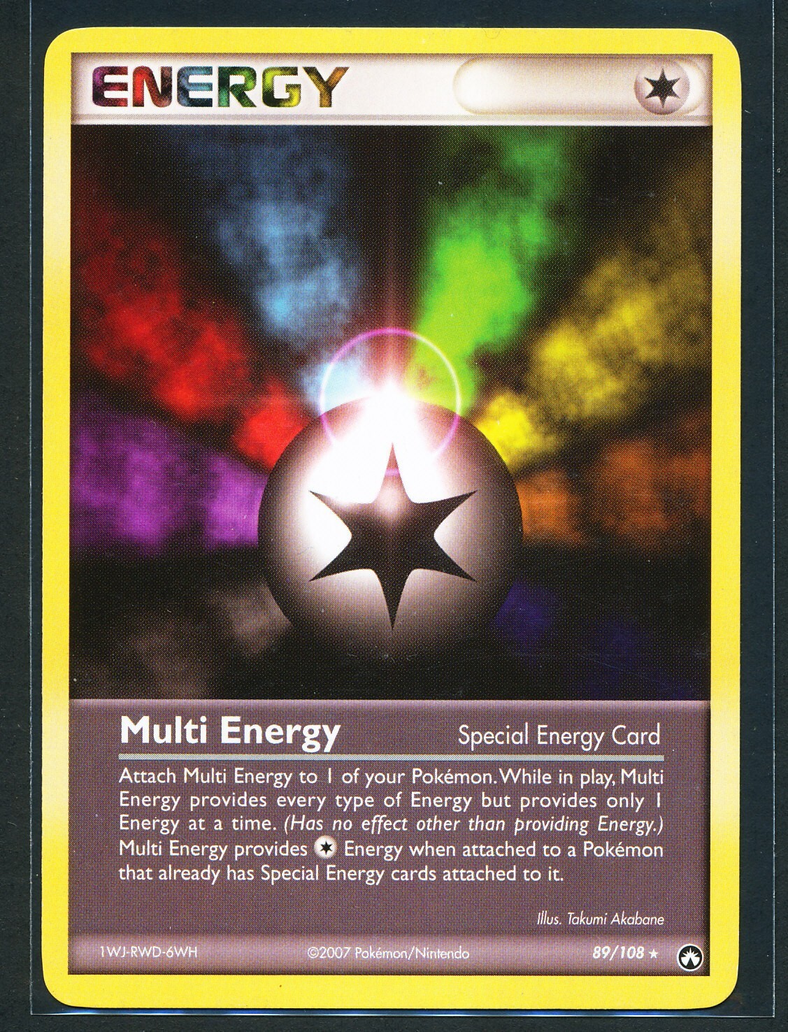 Multi Energy 89/108 Rare Pokémon 2007 EX Power Keepers - LP