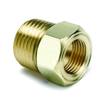 AutoMeter Mechanical Temperature Gauge Adapter Fitting 1/2'' NPT Male Brass 2264
