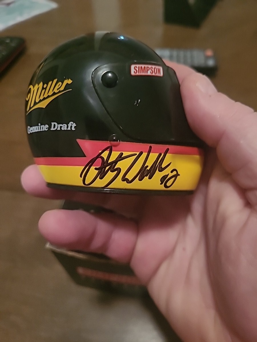 Simpson Rusty Wallace Miller Genuine Draft Signed Mini Racing