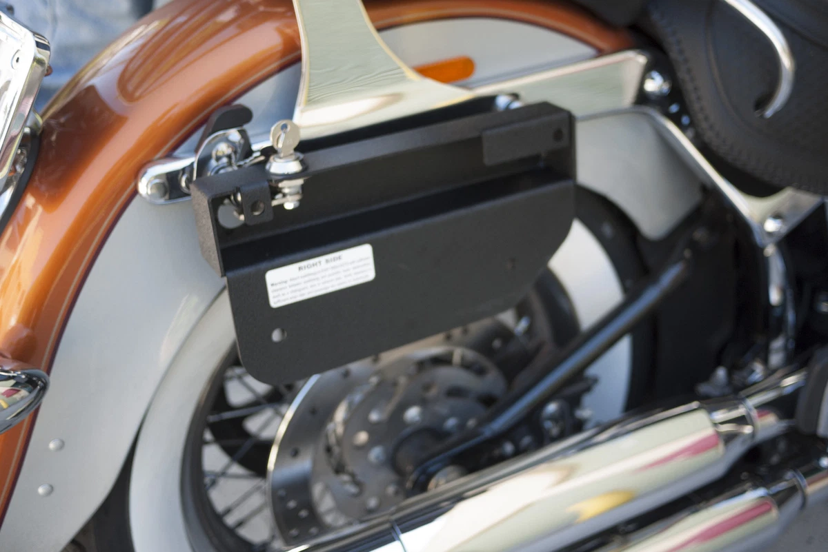 Motorcycle SaddleBag Brackets Quick Release Lockable Mounting