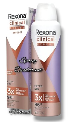 Antiperspirant Spray Rexona Clinical Expert Extra Dry For Women Mujer 150 ml