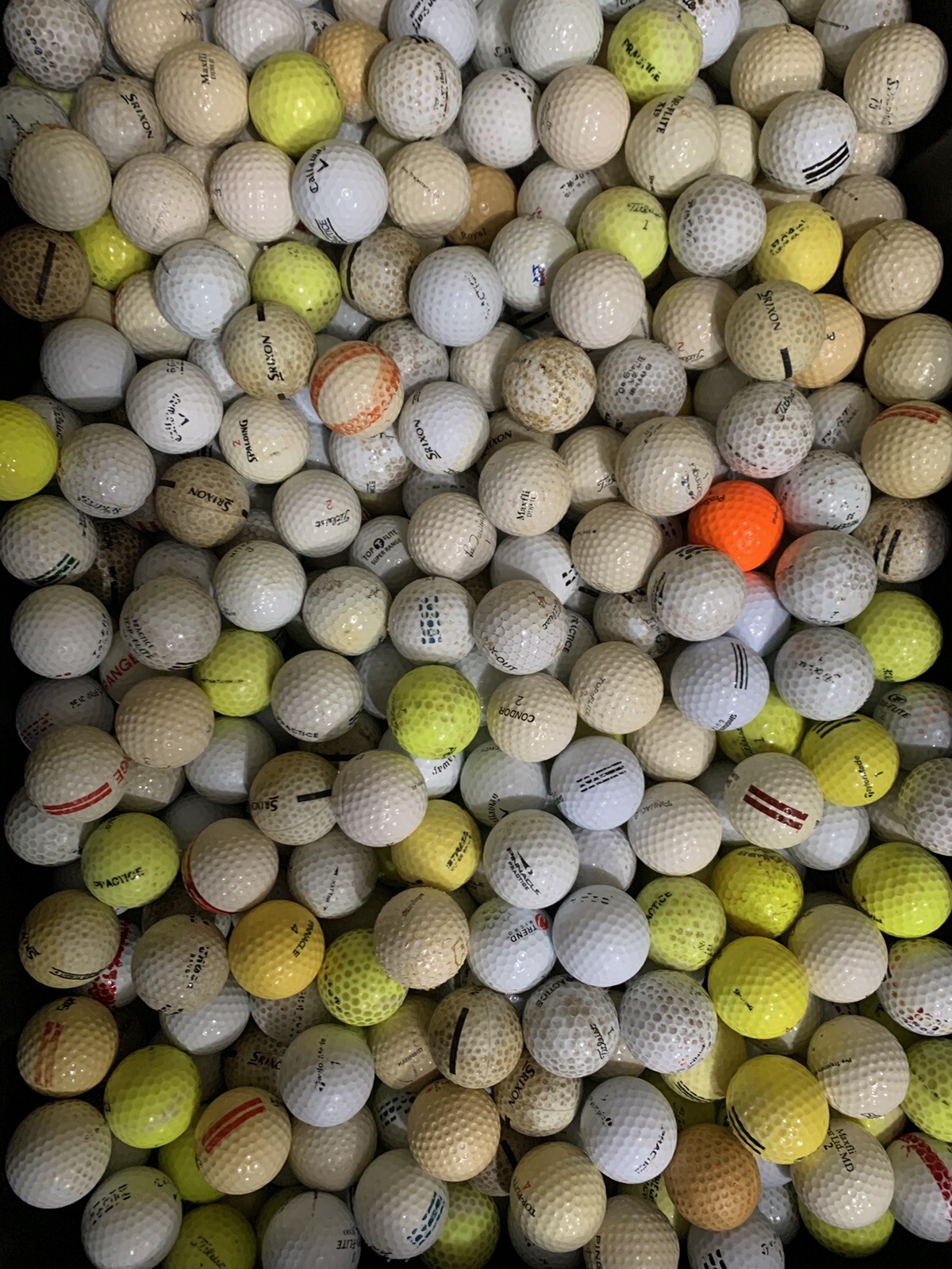 100 Used Range Balls Ugly Ducklings eBay