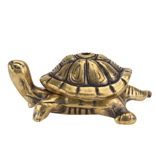Messing Schildkröte Figur Deko Ornament Sammlerstück Geschenk Wohnen Büro - Bild 1 von 12