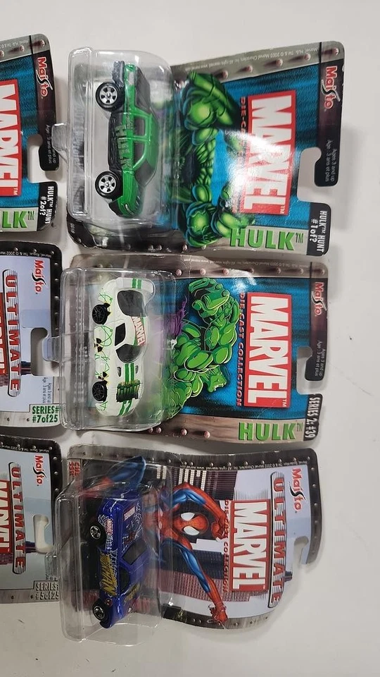 Lots of 6 Maistro Marvel & Ultimate Marvel Die Cast Collection Cars NEW - Image 2 of 4