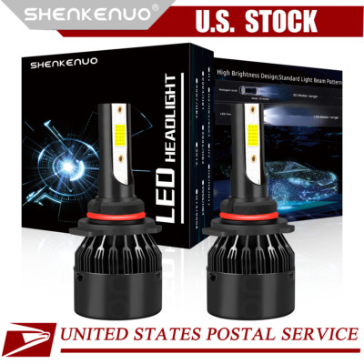 for DODGE Dart 2013-2015 -2X 6000K White LED Headlight Kit High/Low Beam Bulb C9
