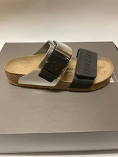 Rick Owens x Birkenstock Rotterdam Combo Sandals Black Silver Size 9 US / 40 EU
