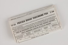 KODAK VERICHROME PAN FILM 125 ASA 22 DIN MANUAL (FR+EN+ES+DE)