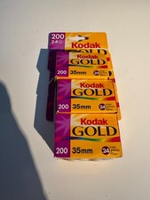 Kodak Gold 200 35mm Color Print Film 3 Rolls 24 Exp 2000 Sealed NIB