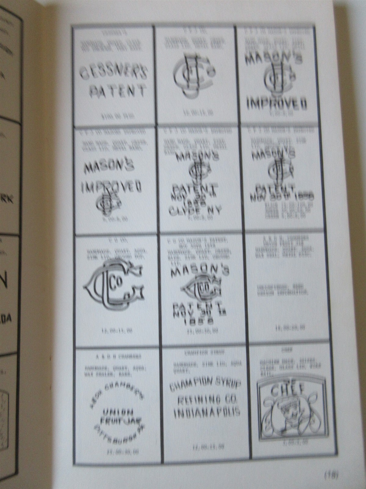 1,000 Fruit Jars by Bill Schroeder 1970 booklet