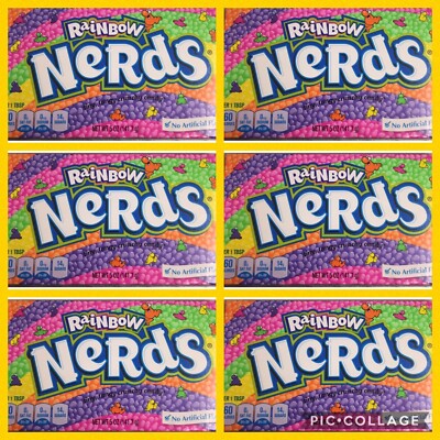 6 Boxes Rainbow Nerds Candy 5 Ounces Each Box Movie Theatre Style Ebay