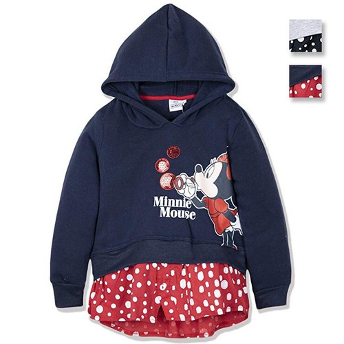 Felpa ufficiale Disney con cappuccio stampa Minnie Mouse bambina originale  1251 | eBay