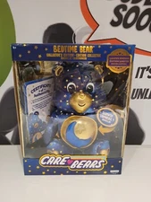 Basic Fun Care Bears 22665 Bedtime Bear Limited Edition 14" Soft Toy Navy/Gold