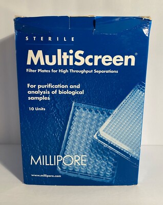 Millipore Sterile Multiscreen HTS 96 Well 10 Filter Plates