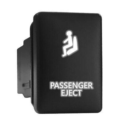 PASSENGER EJECT White LED Backlit Short Push Button 1.28''x 0.87'' (Fit: Toyota)