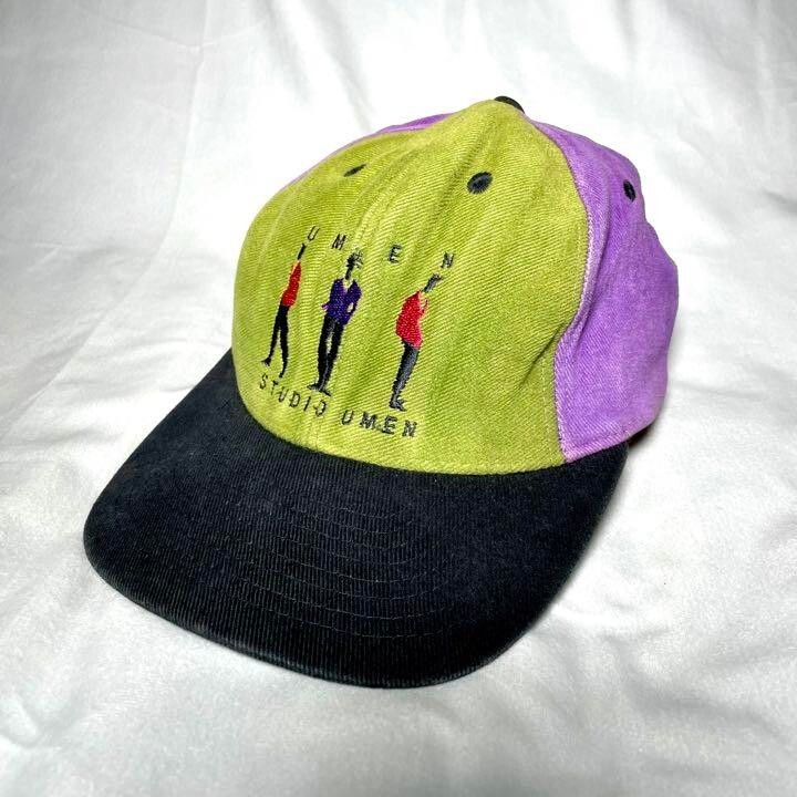 VINTAGE RARE STUDIO UMEN 6panel Cap Snapback Hip Hop Logo Mens 90s