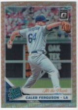 2019 Donruss Optic We The People Prizm /76 #62 Caleb Ferguson Dodgers 