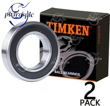 2PACK TIMKEN 6007-2RS 35X62X14MM Double Rubber Seal Ball Bearings