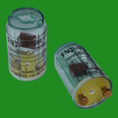 2x LED Starter, Easily Convert to LED Tubes Replace Fluorescent ...