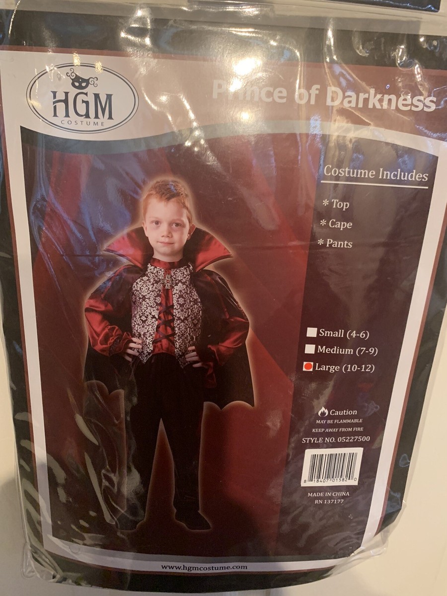 その他 5S New Gothic Vampire Prince of Darkness Dracula Costume Child Size