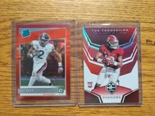 2020 Chronicles Tua Tagovailoa Limited Phenoms RC Red SP & Joe Reed Rated Rookie