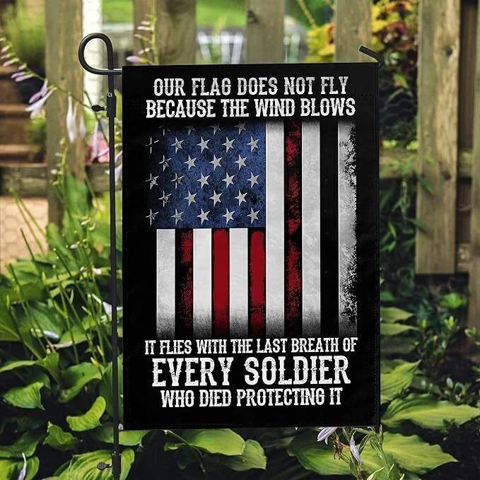 Military Memorial Garden Flag – Honor The Fallen House Decoration