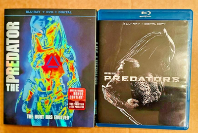 #ad Set of 2 Blu ray DVDs: The Predator w Slipcover Digital amp; Predators w Digital $16.99