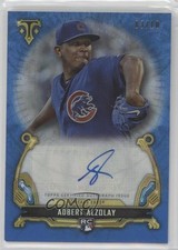 2020 Topps Triple Threads Rookie Sapphire 3/10 Adbert Alzolay #RAC-AA Auto 6fs