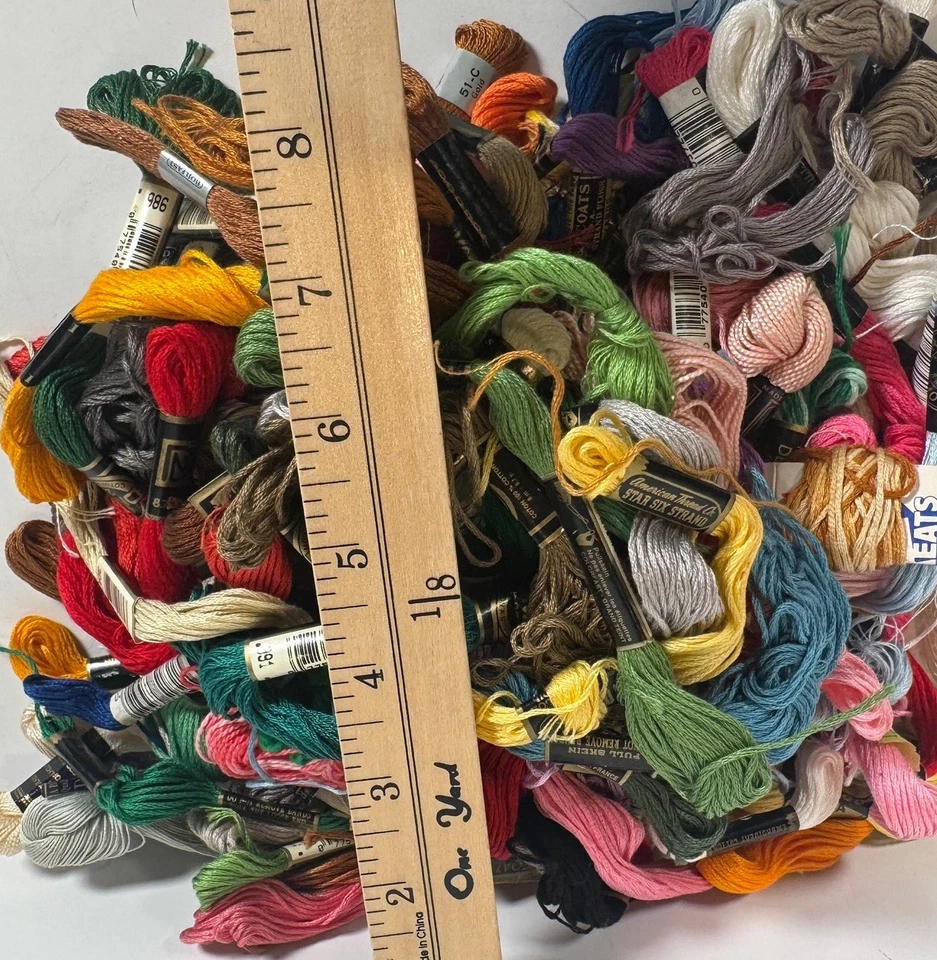 Embroidery Floss 100 Pieces Various Brands - Image 3 of 4