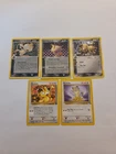 Meowth Pokémon 5 Card Lot- Team Rocket/Delta Species/ 1st Edition Cards