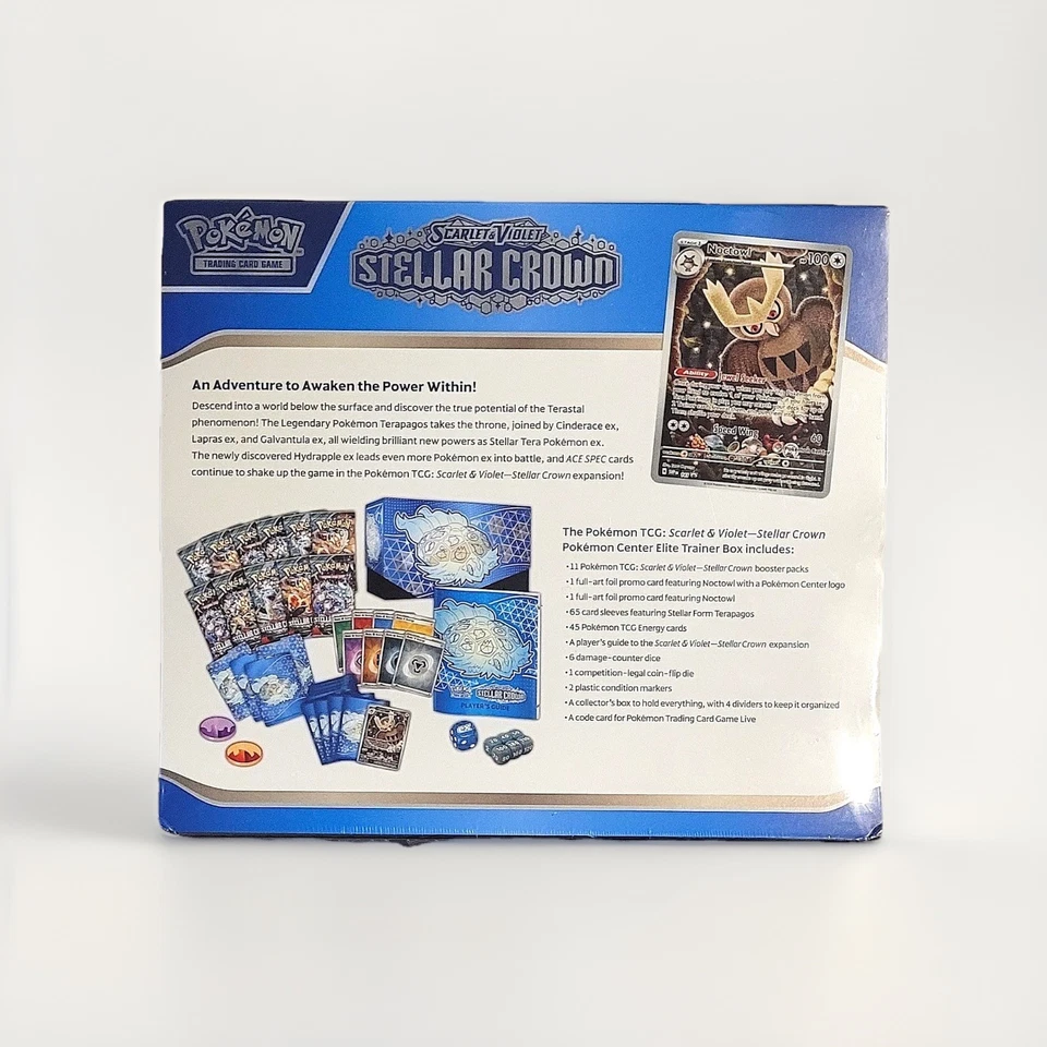 Pokemon Center Stellar Crown SV07 Elite Trainer Caja ETB Sellada  Foto 2 de 3