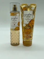 Bath & Body Works GINGHAM GLOW Fragrance Mist & Body Cream Set of 2