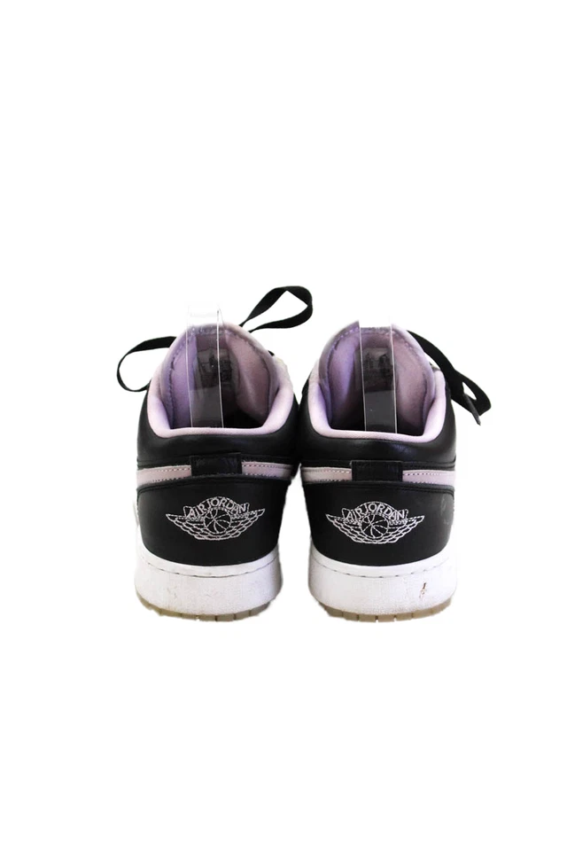 Zapatillas bajas Air Jordan de cuero con bloques de colores negras lila talla 7 Foto 3 de 4