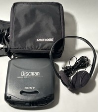SONY Discman D-141 Portable CD Player Mega Bass With Belt Case Tested Working