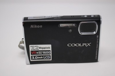 Nikon COOLPIX S50 Compact Digital Camera Black Tested w/Batt READ 