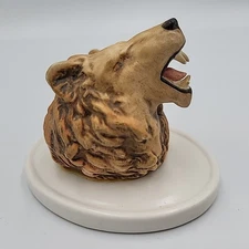 Rare Vintage Goebel Ceramic Lion Figurine Mini Wall Plaque, W Germany, Numbered