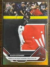 2025 Topps Now MLB #670 Blaze Alexander Arizona Diamondbacks GOLD 22/50