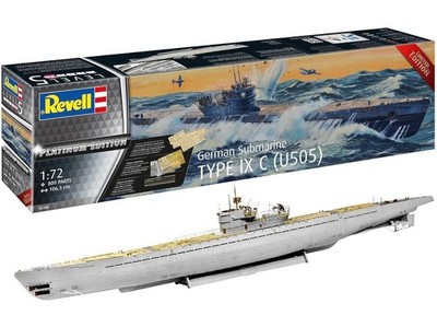 Revell - Deutsches U-Boot German Submarine Type Ix C Platinum Edition 1/72 051